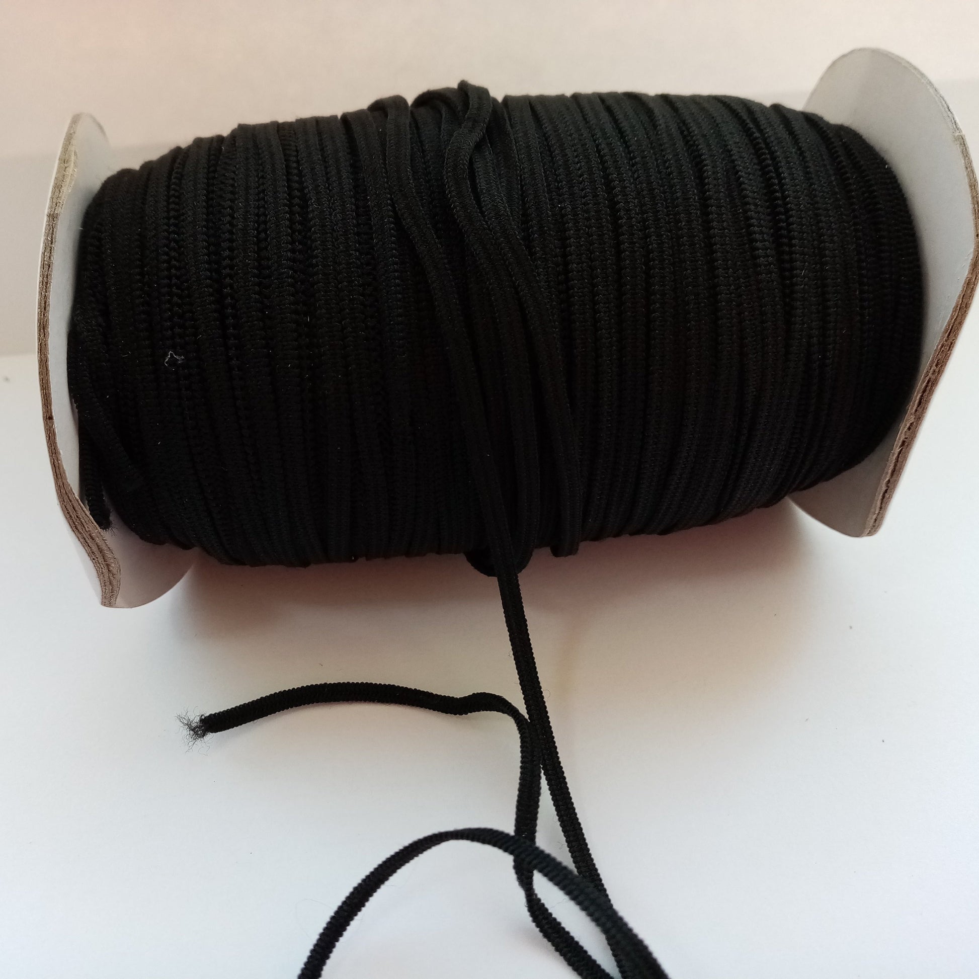 10 metres Black Flat Elastic 3mm Wide 