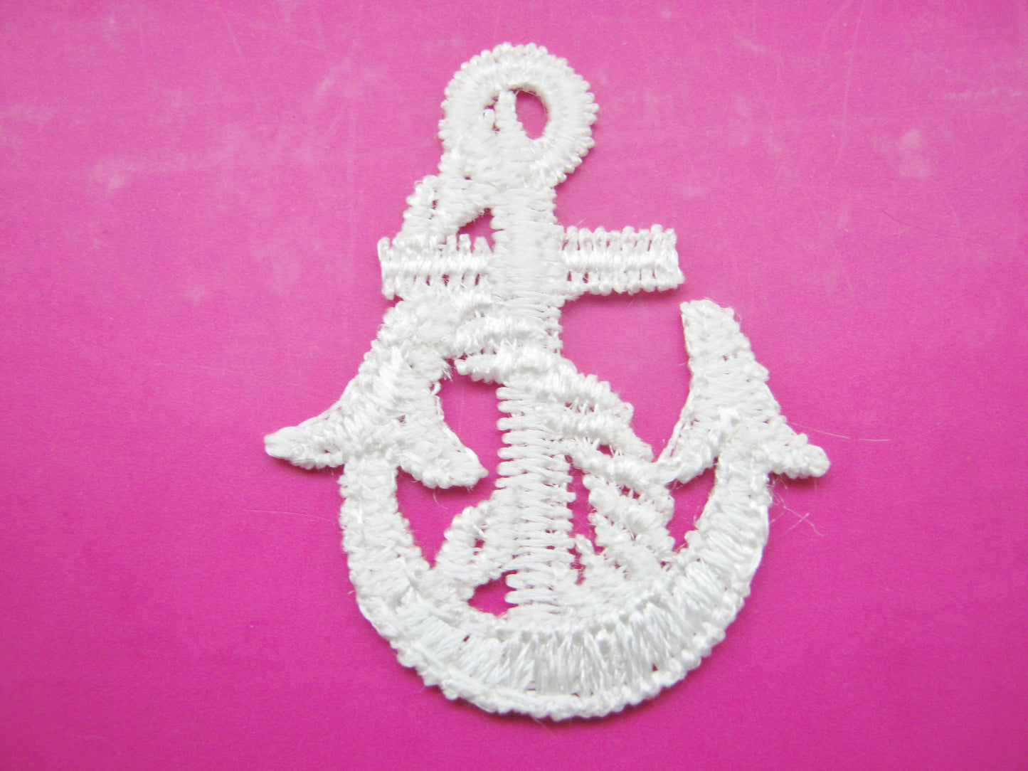 10 Nautical Sew On Appliques, Off White Embroidered Anchor or Ship's Wheel for Summer Sailor Clothing