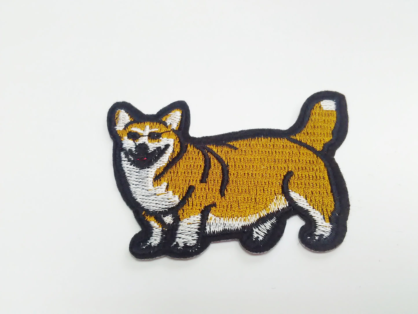 Embroidered Corgi Dog Patch 8.5cm (3 1/2") Iron On or Sew On Dog Applique for Dog Coats, Pet Outfits, T Shirts, Clothing and Accessories